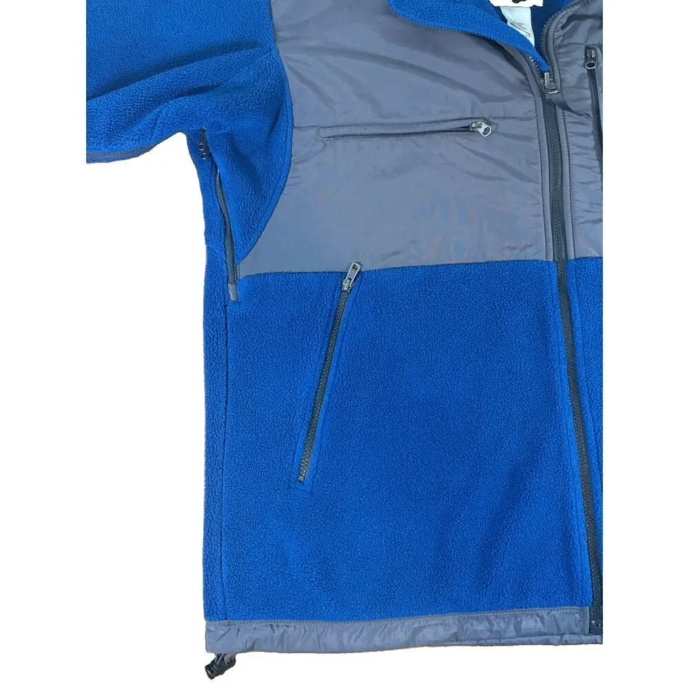 The North Face Denali Fleece Jacket Mens XL Blue Grey Polartec Full Zip Vented